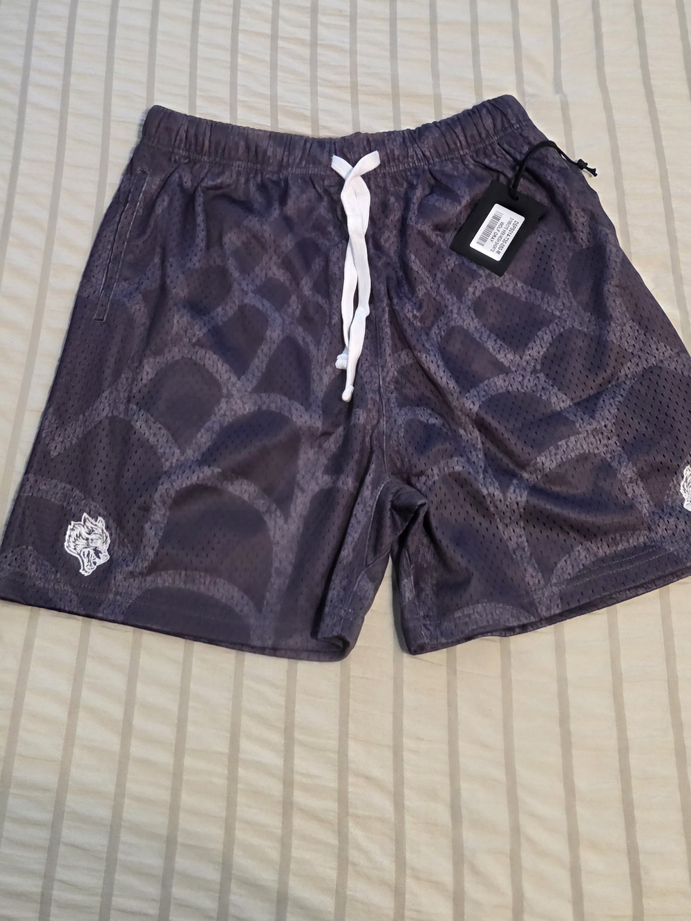 Darc Sport Mens Medium Symbiote Web mesh Shorts  Wolf Gray NWT 384/1000